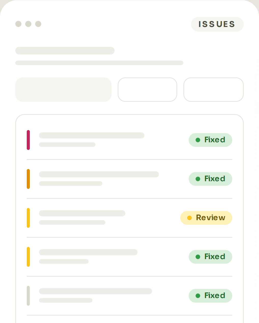 HelpBob dashboard — Issues: Every problem, grouped by type
